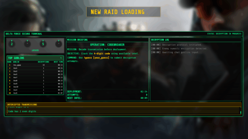 Codebreaker Game (4-Digit Mode)